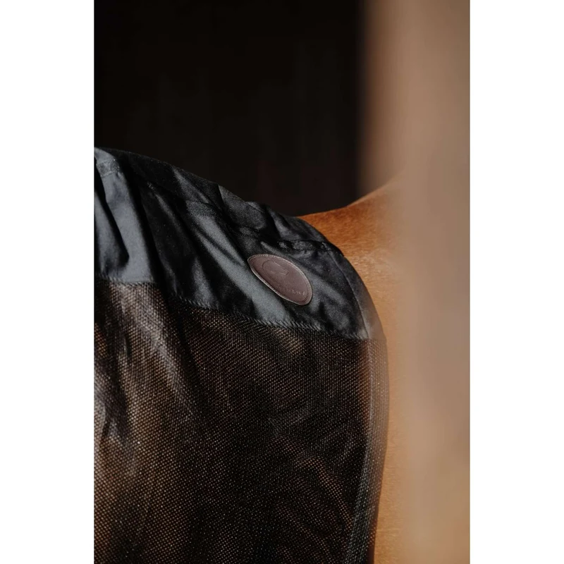 EQUITHÈME Protecteur de cou Lycra/Mesh Noir