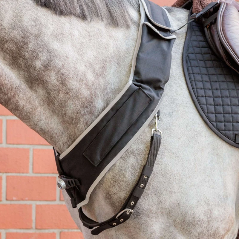 Kavalkade Collier de Chasse Horselight Noir/Gris