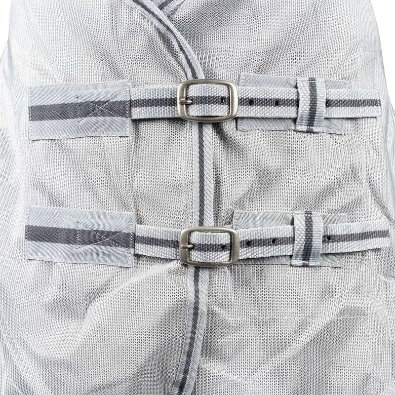 Waldhausen Couverture Anti-Mouches Protect avec Cou Indépendant Gris argenté/Gris