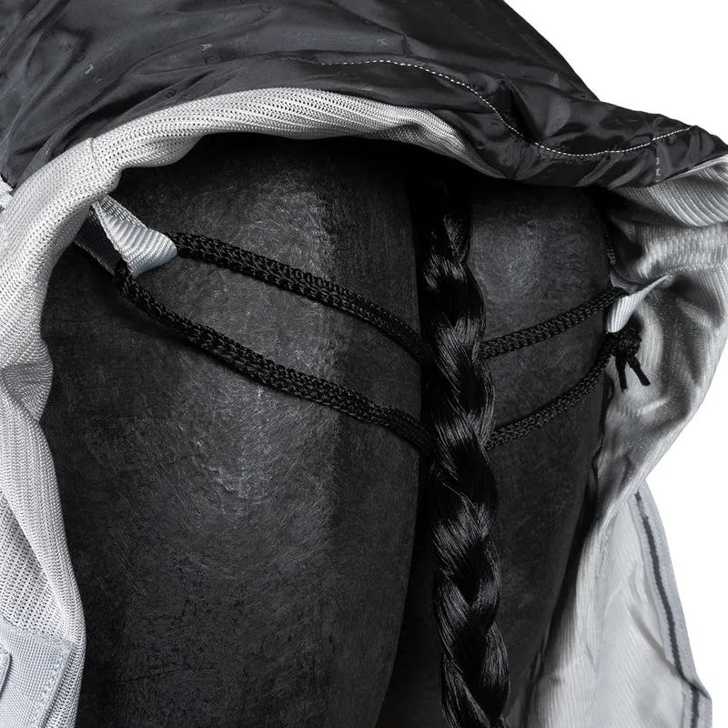 Waldhausen Couverture Anti-Mouches Protect avec Cou Indépendant Gris argenté/Gris