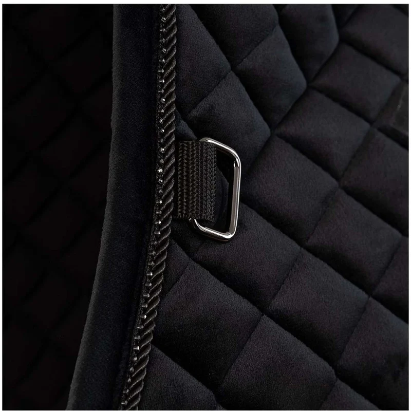 BR Tapis de Selle Opulence Polyvalent Noir