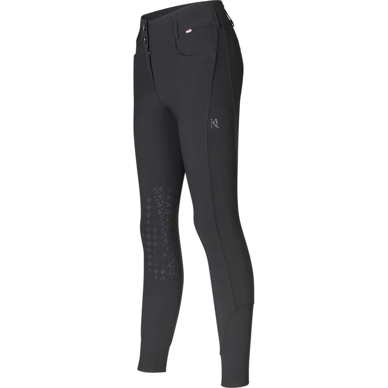 Kingsland Pantalon d'Équitation Kira Prise de Genou Noir