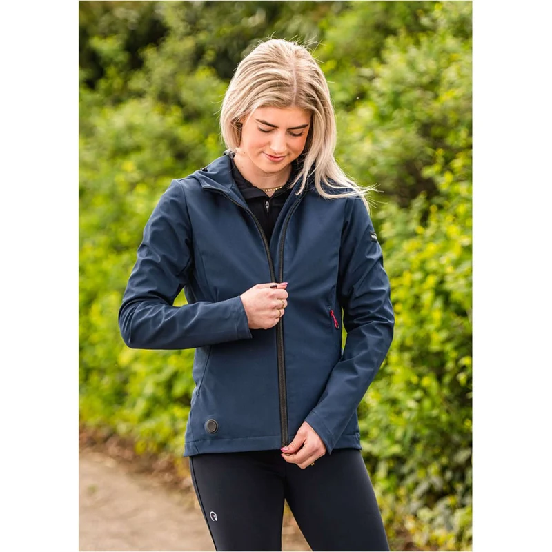 WHIS Veste Chauffante Softshell Coach Marin foncé