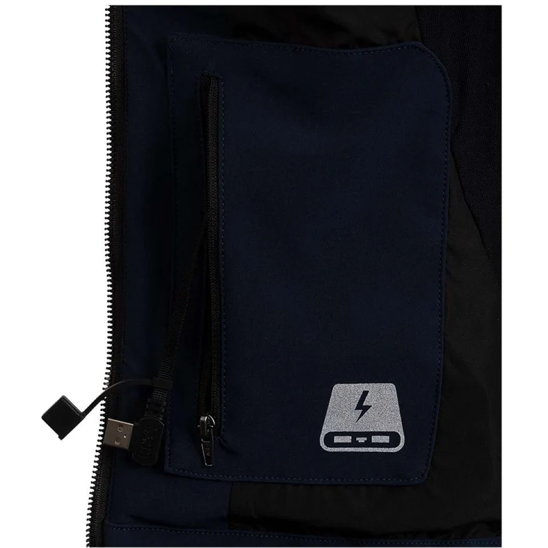 WHIS Veste Chauffante Softshell Coach Marin foncé
