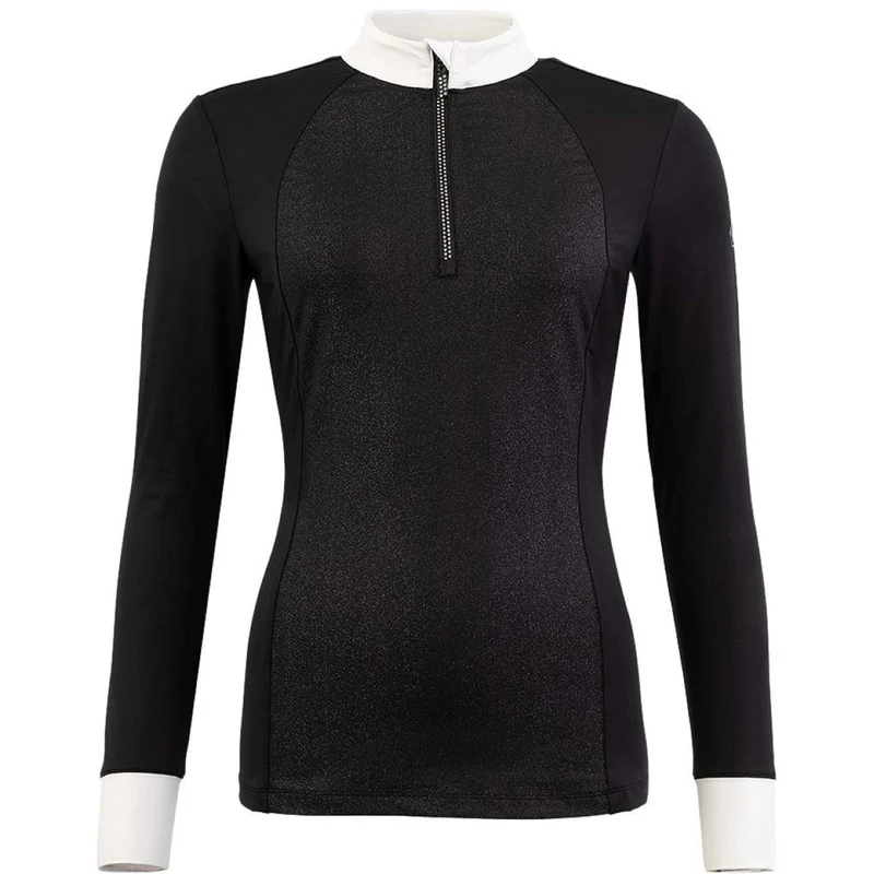 BR T-shirt de Concours Maglie Femme Noir