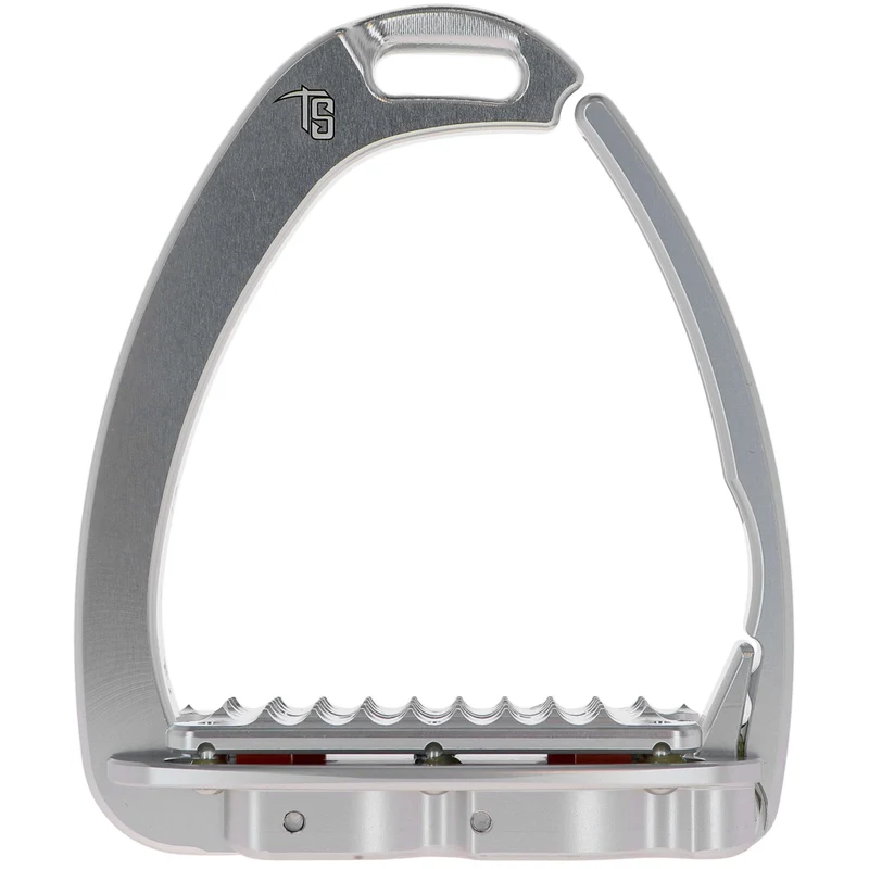 Tech Stirrups Étriers Venice Plus Swarovski Dressage Argent/Argent