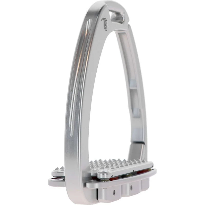 Tech Stirrups Étriers Venice Plus Swarovski Dressage Argent/Argent