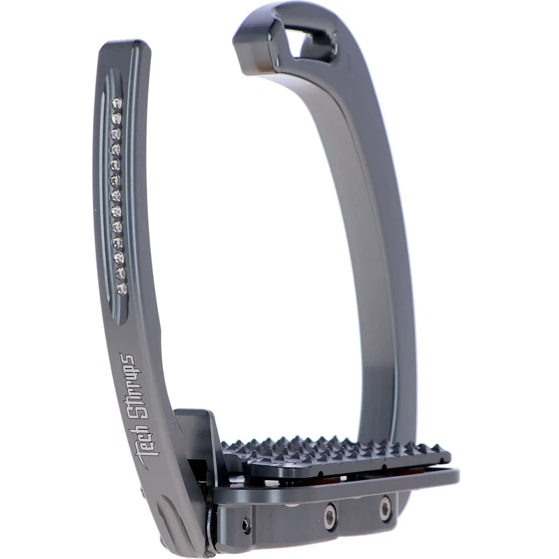 Tech Stirrups Étriers Venice Plus Swarovski Dressage Titane
