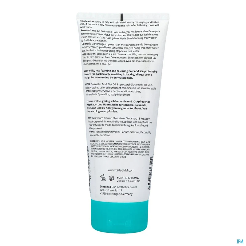 Zeitschild Derma Systems Shampoo Sensitive 200ml