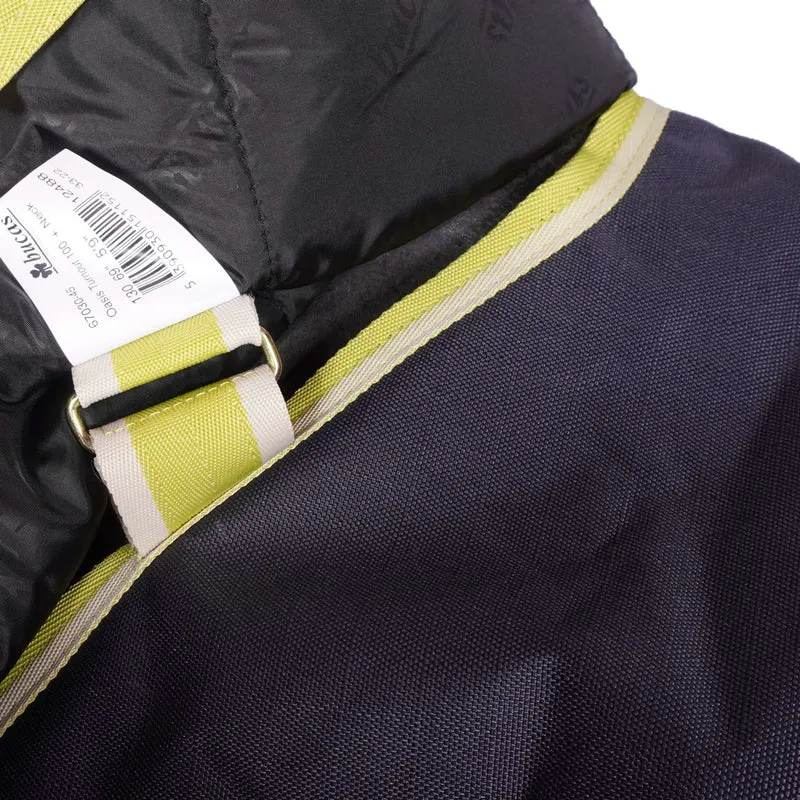 Bucas Oasis Turnout Neck 100g Dark Grey/Lime