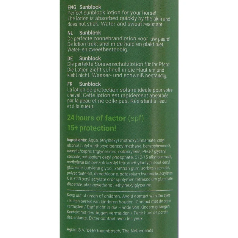Agradi Horse Lotion Protection Solaire