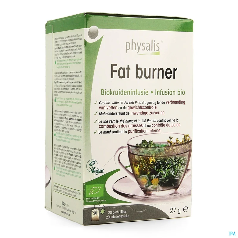 Physalis Fat Burner Infusie Bio Zakje 20x1,5g