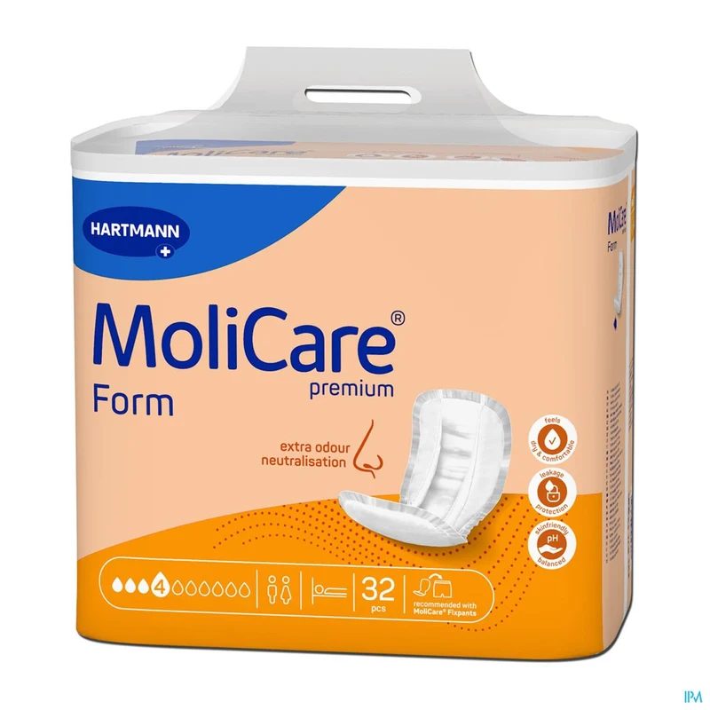 MoliCare Premium Form 4D 32 - Anatomisch gevormde inlegger voor optimale bescherming bij lichte tot matige incontinentie