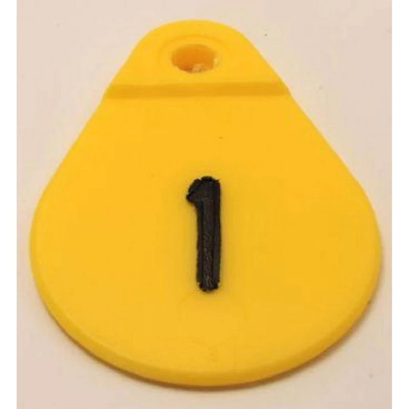 Agradi Plaque d'Identification 1-25 Jaune