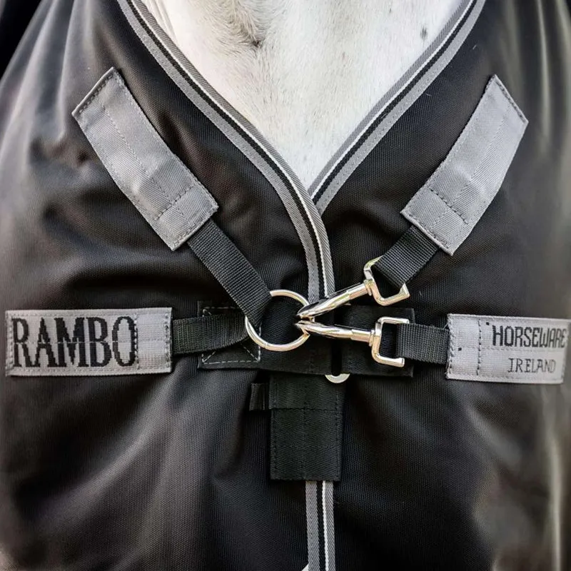 Rambo Chemise Turnout 1680D 0g Noir/Thunderstorm Grey/Silver