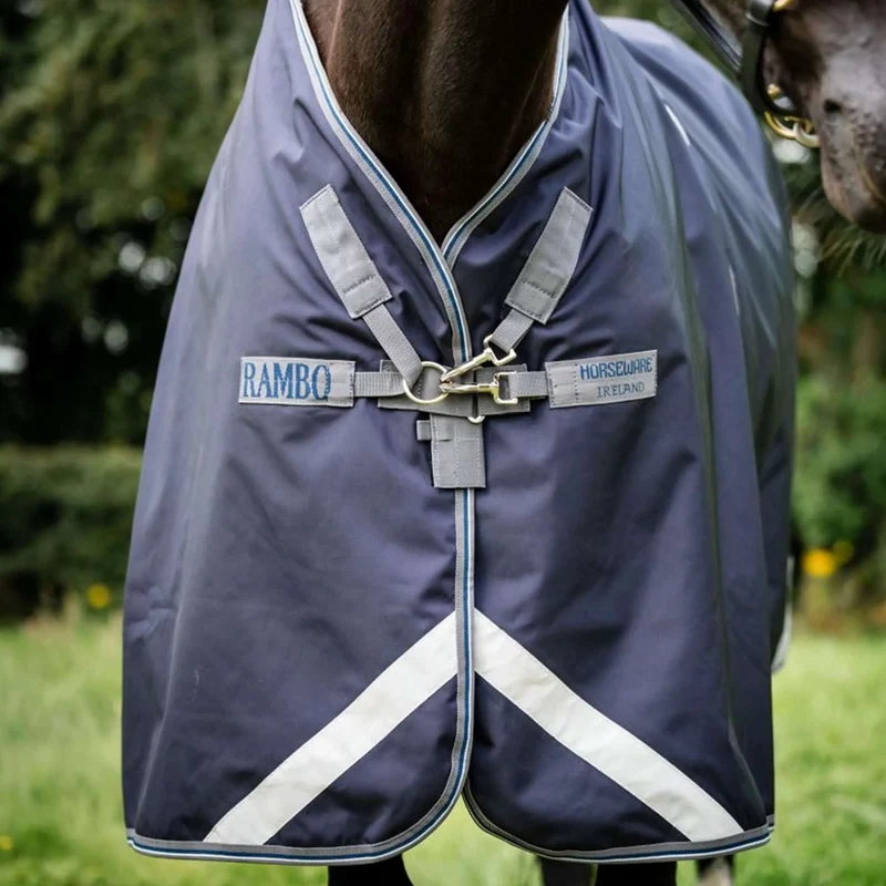 Rambo Optimo Turnout Plus 0g Navy/Thunderstorm Grey