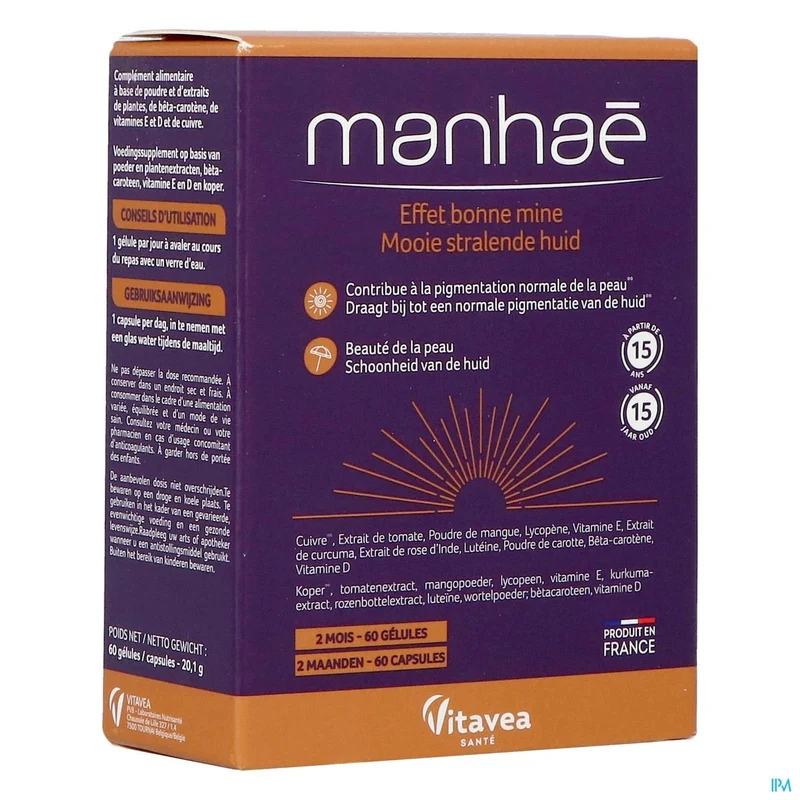 Vitavea Manhae Stralende Huid | 60 tabletten | Huidverzorging