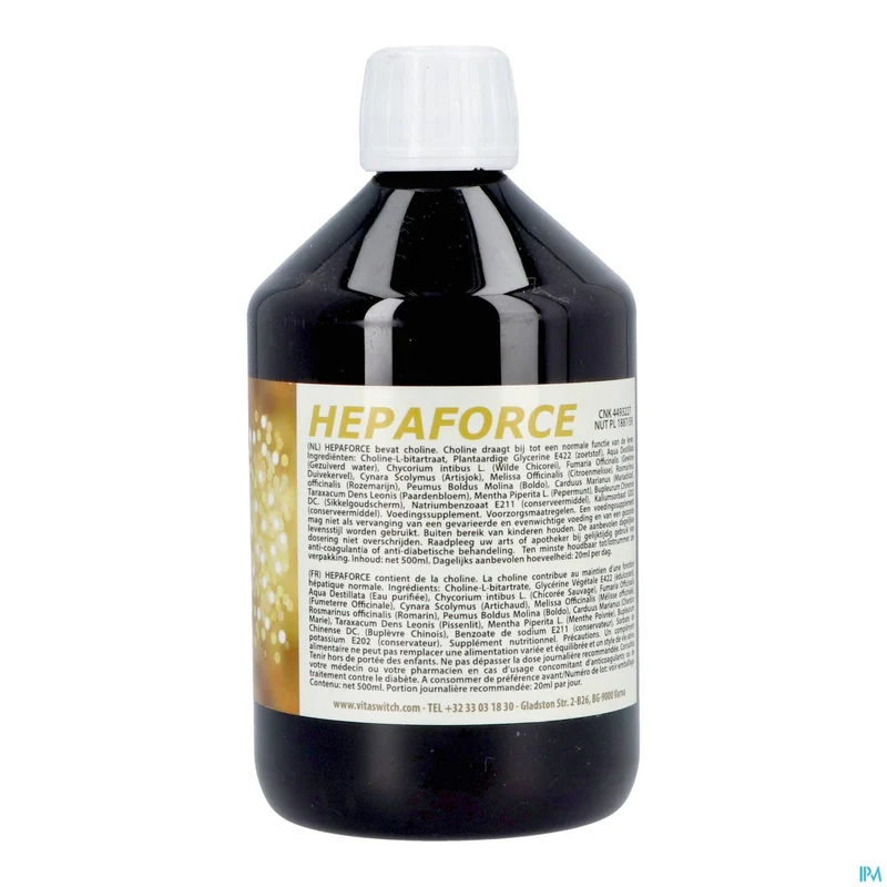 Hepaforce | 500ml Kruidenextract | Leverondersteuning