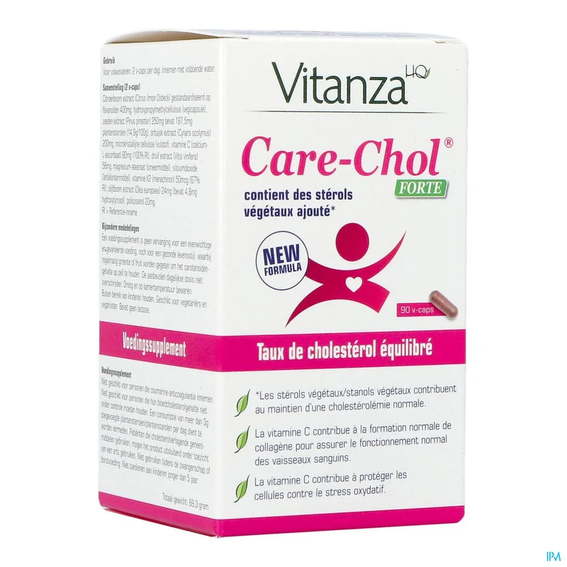 Vitanza HQ Care-chol Forte | 90 V-caps | Cholesterolondersteuning