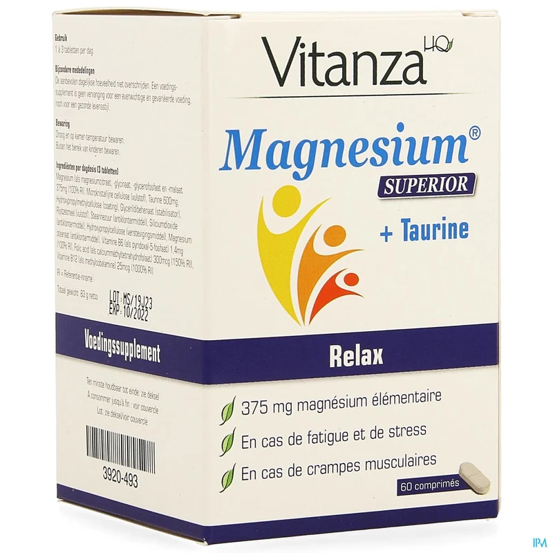 Vitanza HQ Magnesium Superior Comp 60 - Vermoeidheid & Stress - 4 Magnesiumvormen