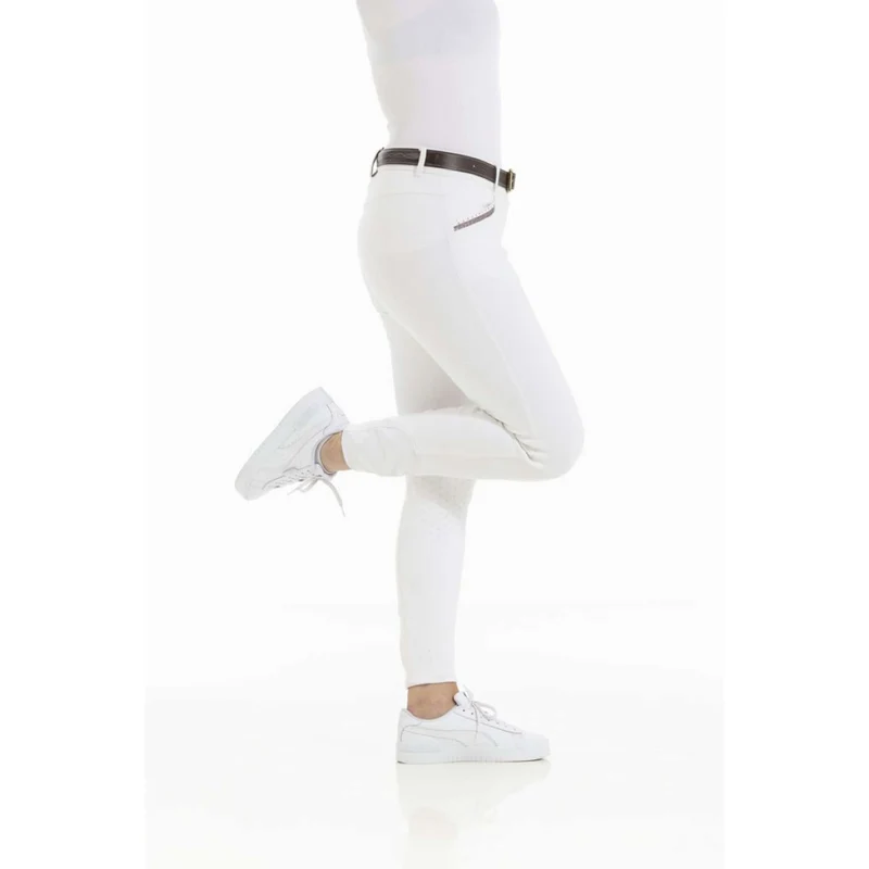 EQUITHÈME Pantalon d'Équitation Kim Organic Cotton Blanc