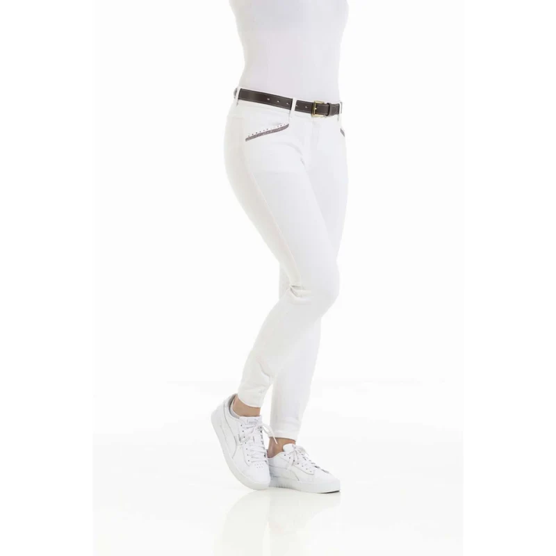 EQUITHÈME Pantalon d'Équitation Kim Organic Cotton Blanc