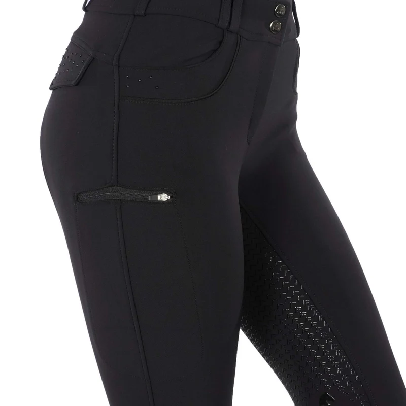 ELT Pantalon d'Équitation Kassandra Taille Haute Noir