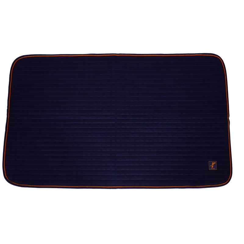 Bucas Therapy Dog Bed Bleu Marine/Orange