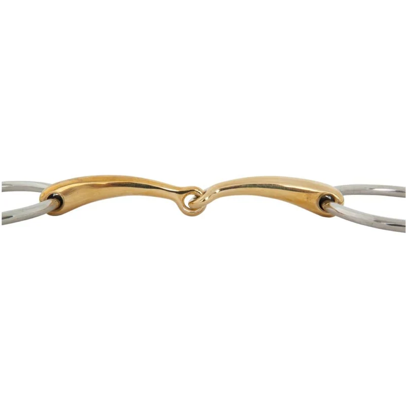 BR Mors de Filet Caoutchouc Soft Contact Courbé 12mm