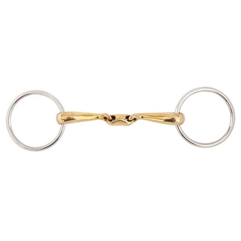 BR Mors de Filet Soft Contact Double Brisure Incurvé 16mm