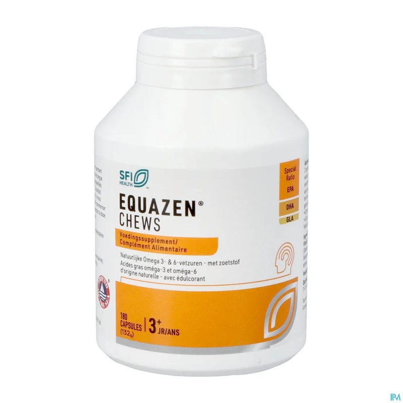 Equazen Chews Omega 3/6 Pot Caps 180