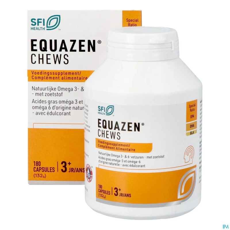 Equazen Chews Omega 3/6 Pot Caps 180