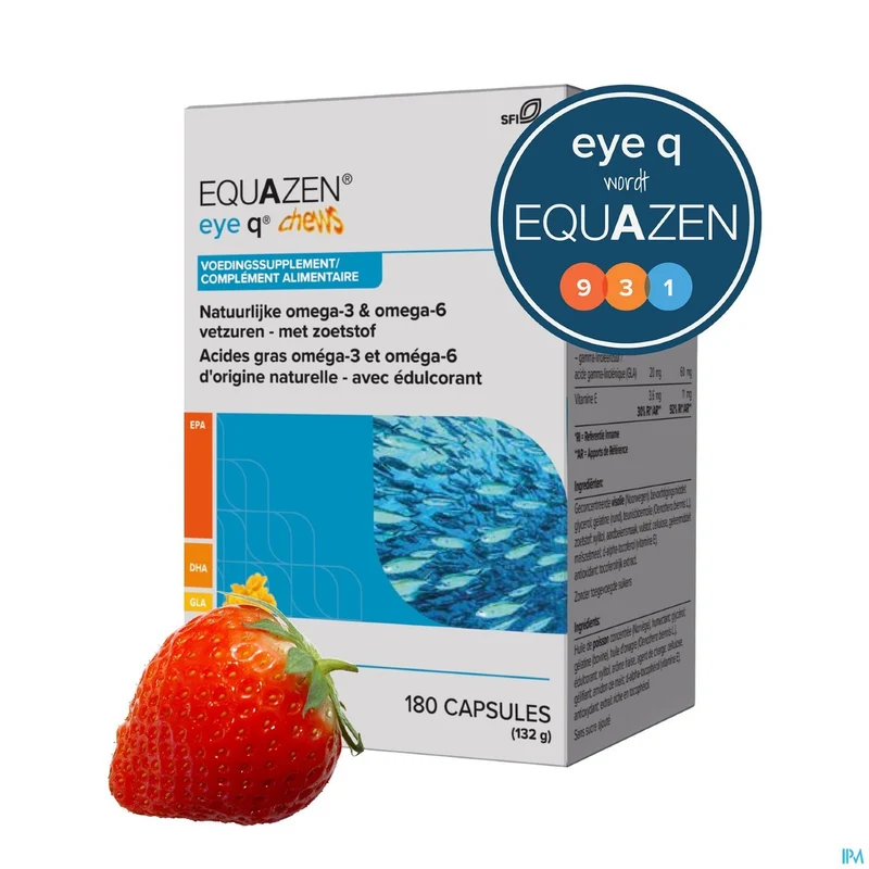 Equazen Chews Omega 3/6 Pot Caps 180