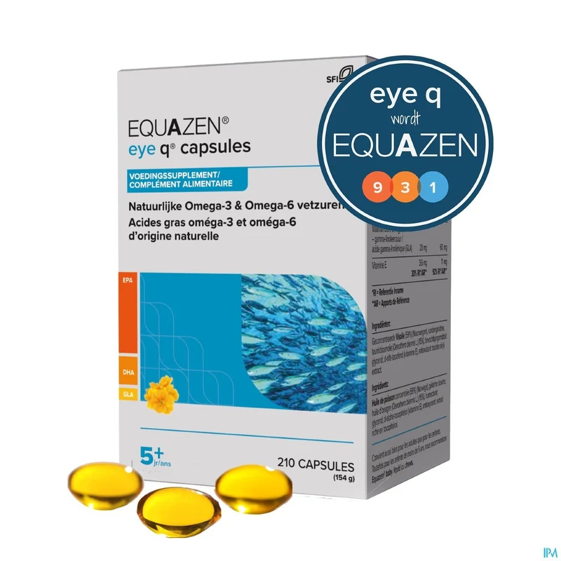 Equazen Omega 3/6 Pot Caps 210