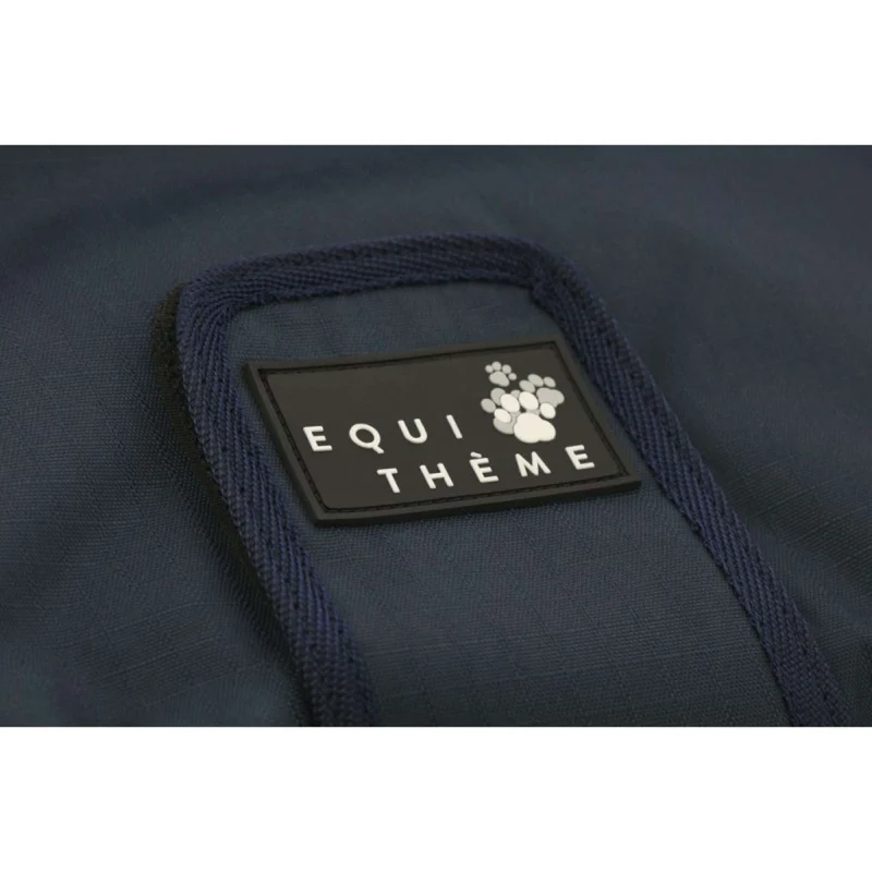 EQUITHÈME Couverture pour Chien Tyrex 600D 220g Marine/Vert