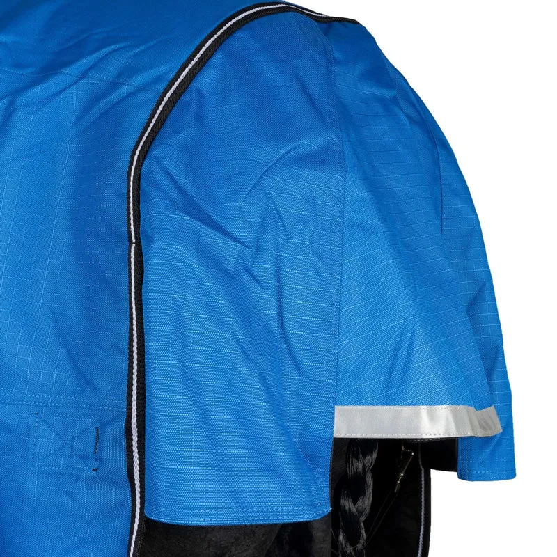 EQUITHÈME Couverture d'Extérieur Tyrex 1200D 300g Aisance High Neck Bleu Royal