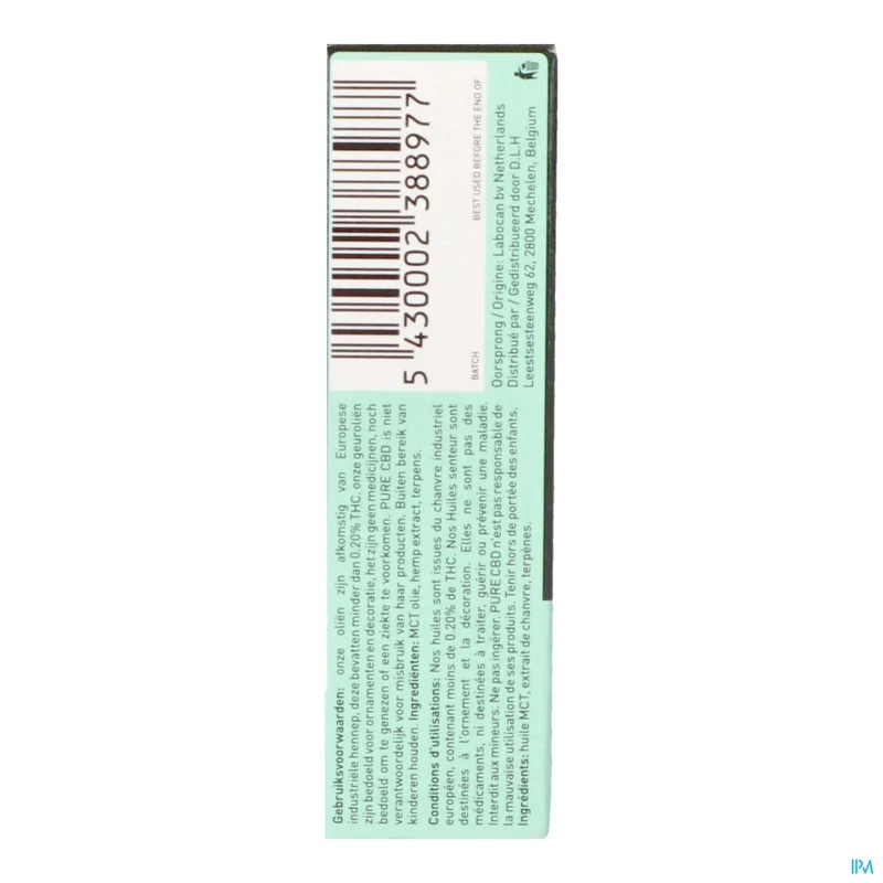 Jacob Hooy CBD Olie Full Spectrum 5% 10ml - Natuurlijke Stressverlichting