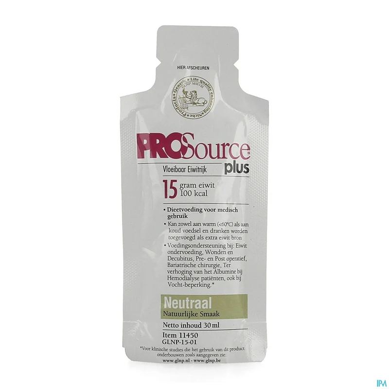 Prosource Plus Neutraal 15g Eiwit Zakje 1x30ml