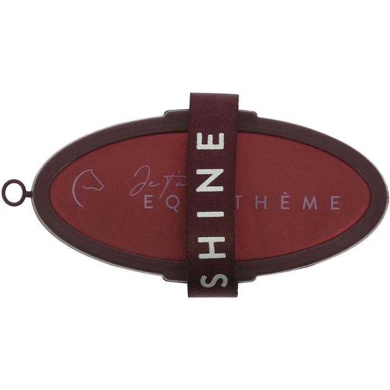 EQUITHÈME Brosse Douce Je T'aime Bordeaux