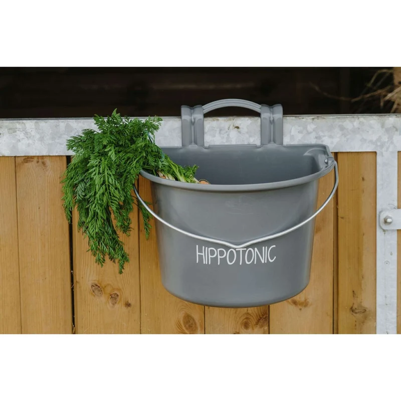 Hippotonic Mangeoire avec Poignée Gris Foncé