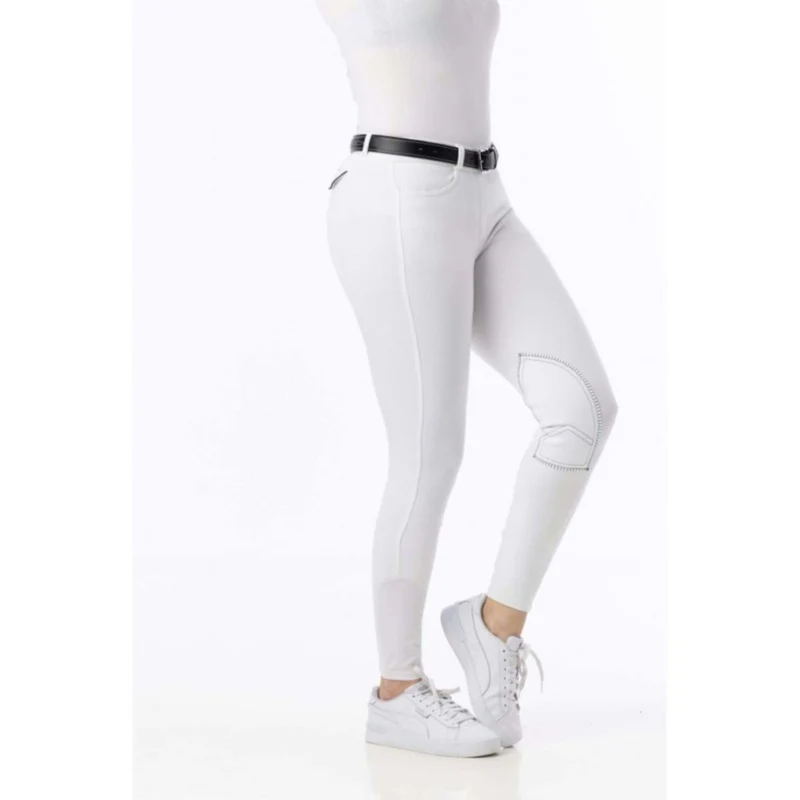Riding World Pantalon d'Équitation Alexandrie Femme Blanc