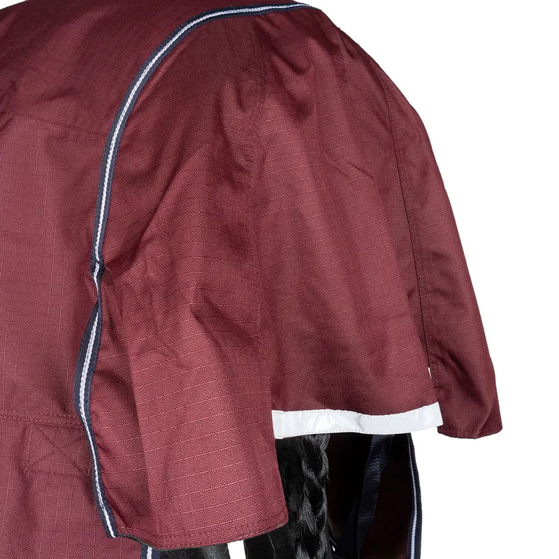 EQUITHÈME Couverture d'Extérieur Tyrex 1200D 0g High Neck Bordeaux