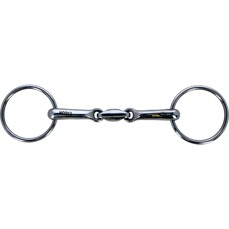 HORKA Mors de Filet Double Brisure 16mm Acier inoxydable
