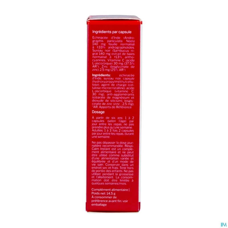 Nutrisan RespiCalm Instant | 30 capsules | Weerstandondersteuning