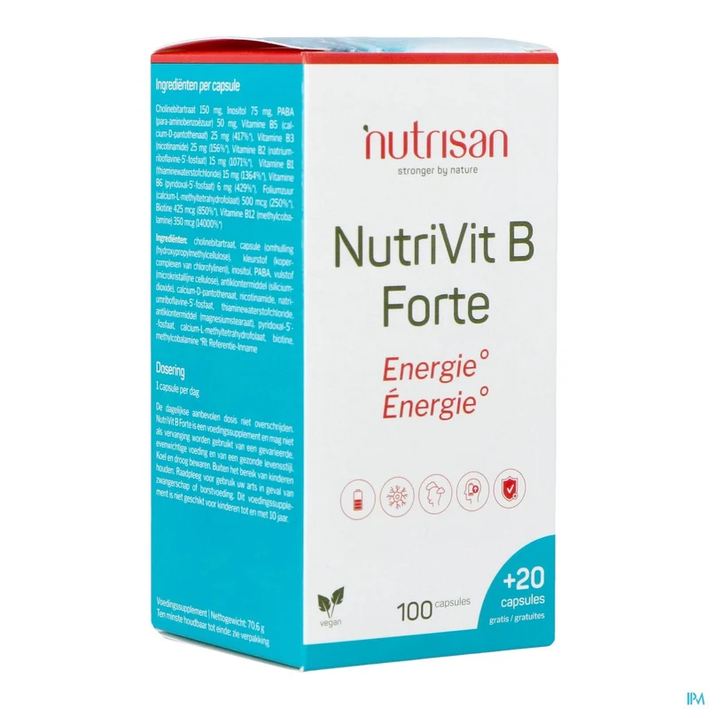 Nutrisan NutriVit B Forte | 120 V-caps | Vitaminencomplex