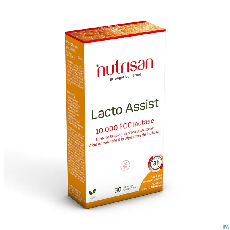 Nutrisan Lacto Assist | 30 tabletten | Lactasesupplement