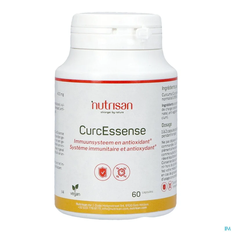 Nutrisan Curcessence Caps 60 | Kurkuma Immuunsysteem Ondersteuning