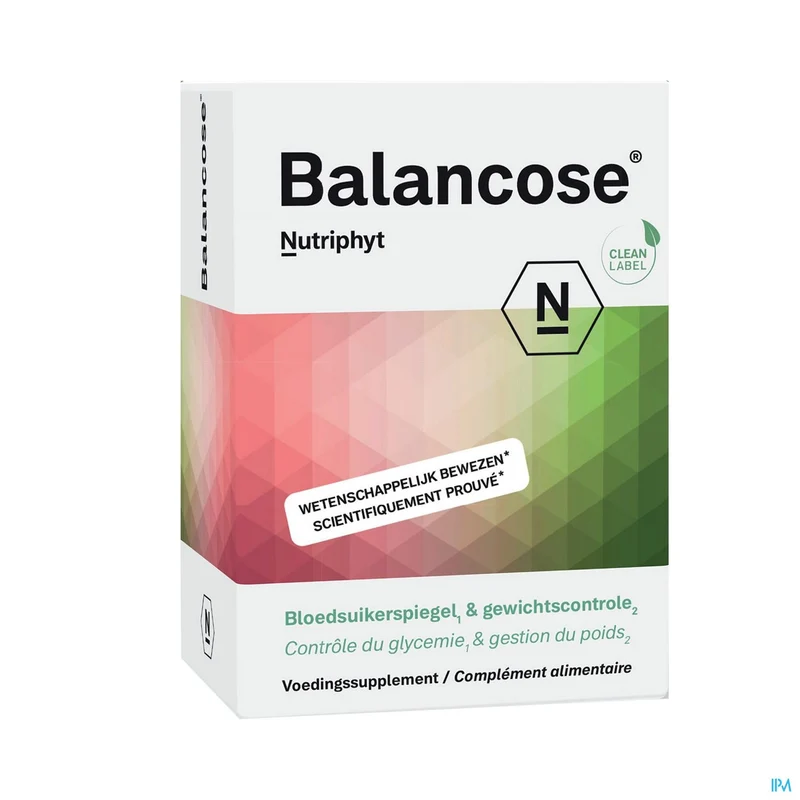 Nutriphyt Balancose Caps 60 - Natuurlijke Bloedsuikerspiegel & Gewichtscontrole Ondersteuning