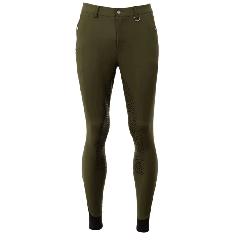 BR Pantalon d'Équitation Maikel Silicone Fond de Peau Forest Green