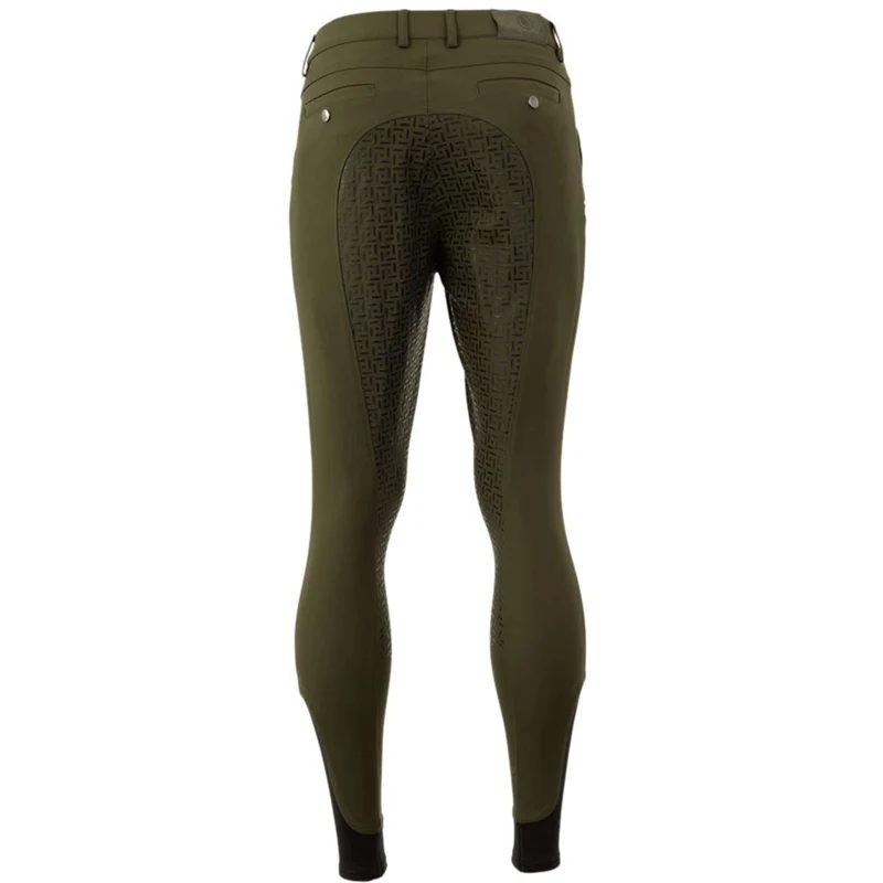 BR Pantalon d'Équitation Maikel Silicone Fond de Peau Forest Green